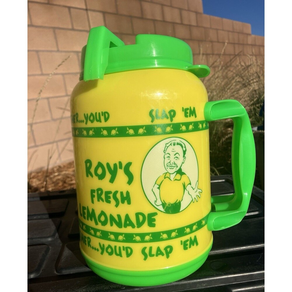 Roy’s Fresh Lemonade 64oz Whitley Jumbo Insulated Mug Hug USA Green